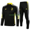 Juventus Ensemble Sweat d'Entraînement Quarter-Zip 22-23 Noire Pour Enfant